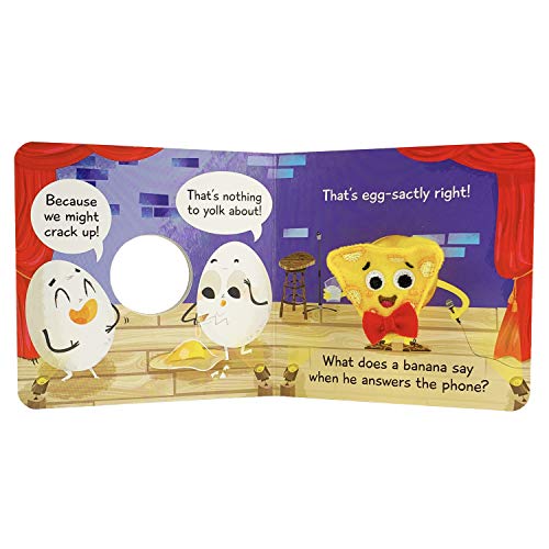 A Cheesy Little Joke Book: Finger Puppet Board Book with Simple Silly Fun for Toddlers