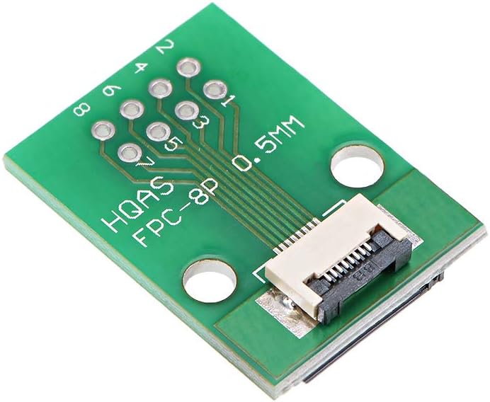 sourcing map FFC FPC 8 Pin 0.5mm 1mm Pitch to DIP 2.0mm PCB Converter Board Couple Extend Adapter