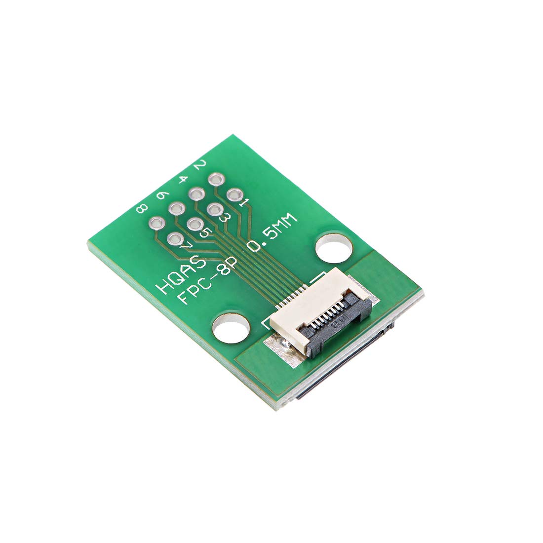 sourcing map FFC FPC 8 Pin 0.5mm 1mm Pitch to DIP 2.0mm PCB Converter Board Couple Extend Adapter