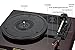 Vinyl Record Player, LuguLake Turntable with Stereo 3-Speed, Built-in BT Speakers, Record Player, FM Radio and RCA Output, Vintage Phonograph with Retro Wooden Finish