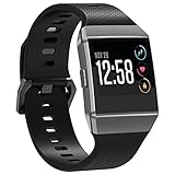 For Fitbit Ionic Bands Large Small, SnowCinda Soft TPU Replacement Sport Strap Accessories for Fitbit Ionic Smart Watch Women Men, Black, White, Blue, Grey, Purple