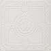 Lima R30W 20 x 20 Tin Looking Styrofoam Glue Up White Ceiling Tile