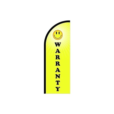 Amazon Com Warranty Sign Feather Flag Swooper Advertising Flags