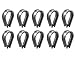 US STAINLESS 10 Pieces Stainless Steel 316 5mm Rope Thimbles Marine Grade for Rope Size 3/16
