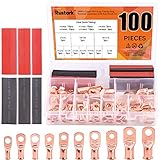 Rustark 100 Pcs UL Listed Wire Lugs Assortment Kit