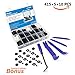EZYKOO Retainer Push Kit, Car Panel Trim Plastic Fasteners Rivet Set, Universal Auto Body Clips with Fastener Remover for GM Ford Toyota Honda Chrysler (420)