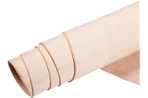 EUROPEAN LEATHER WORKS ELW Full Grain Cowhide Leather 4-5 oz [1.6-2mm] Thickness in Pre-Cut Size: 12"x24", AB Grade Hide Vegetable Tanned Leather Using for Tooling, Carving, Molding, Dyeing Material for Craft, Hobby