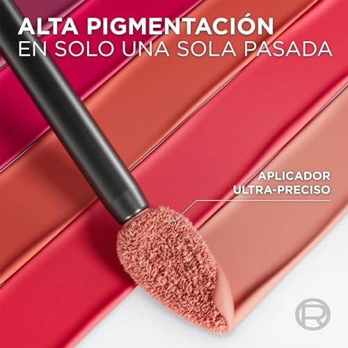 L'Oréal Paris Pintalabios Líquido, Color Intenso, Fórmula Mate de Larga Duración, Con Ácido Hialurónico, Sin Transferencia, Infaillible Matte Resistance, Tono: 425 Afterwork Drink