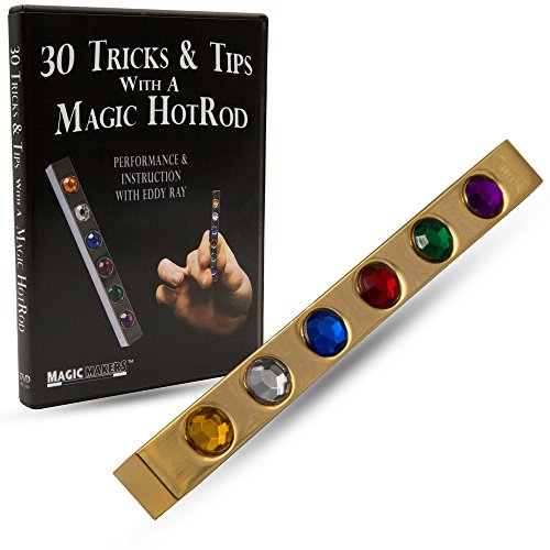 Magic Makers Metal Gem HotRod - Gold HotRod with Red Force - Includes Magic Training Guide