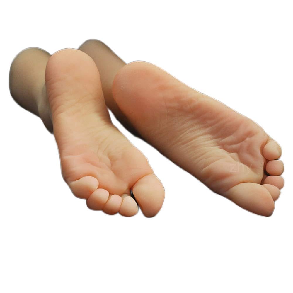 Photo 1 of 1 Pair Silicone Lifesize Female Mannequin Foot Display Jewerly Sandal Shoe Sock Display Art Sketch with Nail