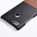 Pixel 3 XL Case,Two-Tone Vintage Genuine Leather Back Cover for Google Pixel 3 XL (Black)