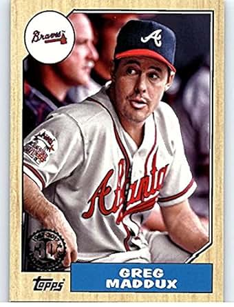 Amazon.com: 2017 Topps 87 Topps #87-80 Greg Maddux Atlanta Braves Baseball Card: Collectibles ...