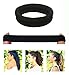 Burlybands Large Hair Ties for Thick, Heavy or Curly Hair - Non-Slip, Non-Damage, Seamless Women's Ponytail Scrunchies - Black, 8 Pcs