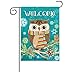 Morigins Cute Owl Christmas Holly Winter Double Sided House Flag 28x40 inch