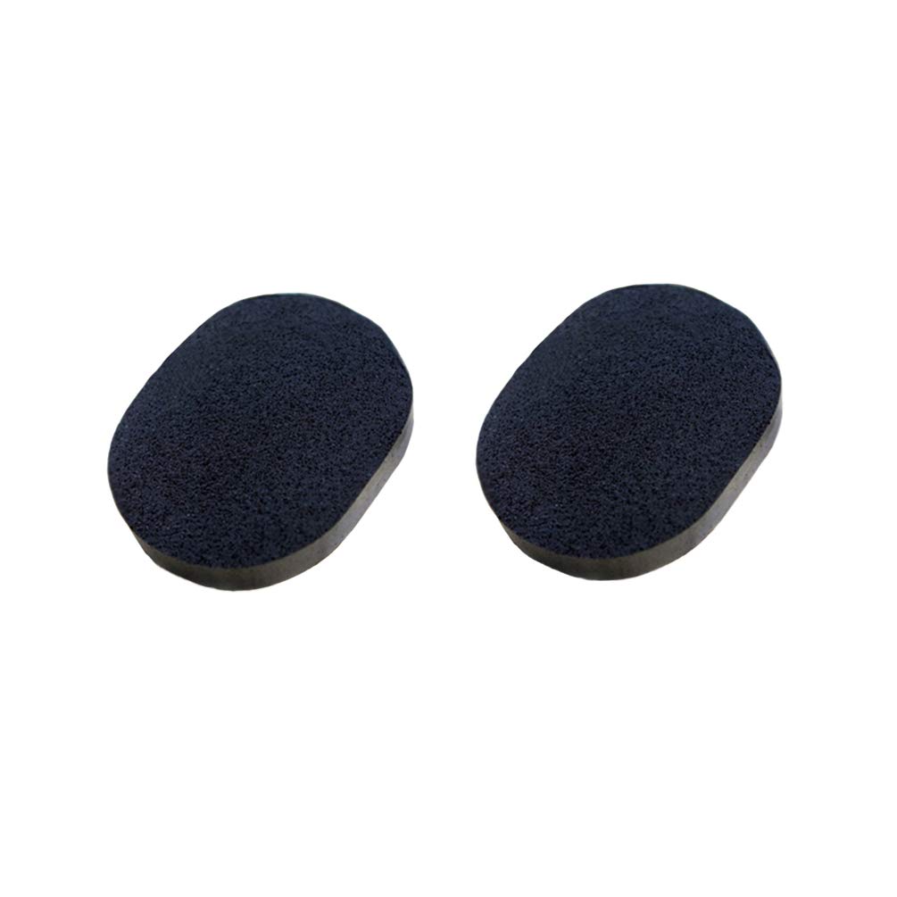 Lurrose Cleaning Sponge 2pcs Comfortable Natural Black Reusable Facial Sponge Cleansing Make Up Face Care for Ladies Girls Women Makeup