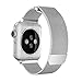 OROBAY Compatible with Watch Band 42mm 44mm, Stainless Steel Milanese Loop with Magnetic Closure Replacement Band Compatible with Watch Series 4 Series 3 Series 2 Series 1, Silver
