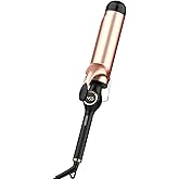 Large Curling Iron 2 Inch, Ceramic Long Barrel Hair Curling Wand, Hair Styling Tool, Dual Voltage, LCD Display, Black