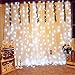 Outop 304LED Window Curtain Icicle Lights 9.8FT 8 Modes Fairy Lights for Party Wedding Garden Home (White)
