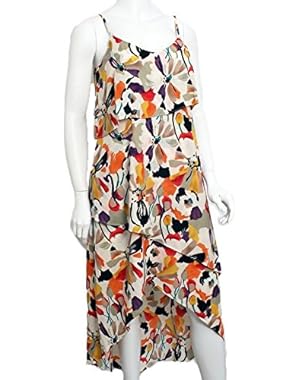 BCBG Paris Women's Ruffle Maxi Dress, Vanilla Floral, Medium YYC6F270