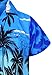 V.H.O. Funky Hawaiian Shirt, Shortsleeve, Beach, Blue, M