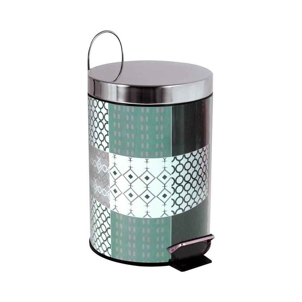 MSV Brest Decorative Waste Bucket, Navy Blue, 25 x 17 cm