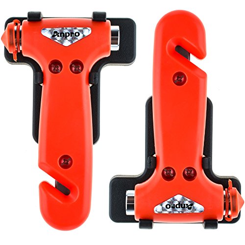 Anpro Car Auto Safety Hammer 2 Packs Safety Seatbelt Cutter Glass