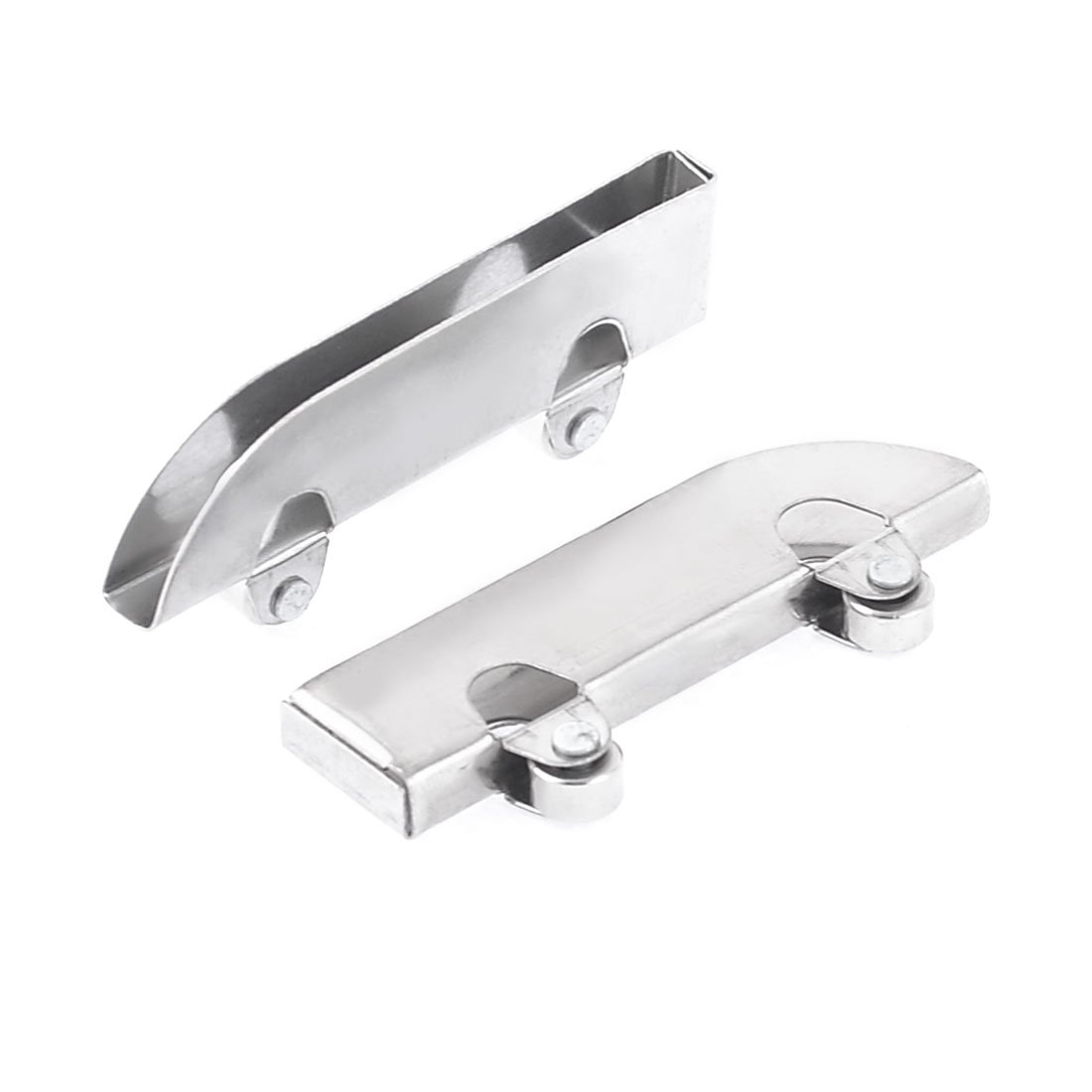 Aexit Home Cabinet Glass Sliding Door Roller Stainless Steel Silver Tone 2pcs (60888bf2b2e4fff55a3542a37a45c710)