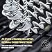 Grill Brush Bristle Free for Barbecue - BBQ Cleaning Brushes to Prevent Flare Ups for That Perfect Checkerboard Steak - Easily Cleans Metal Grills and Porcelain Grates Without Damage