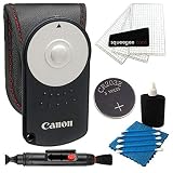 Canon Original RC-6 Wireless Remote Control For Canon Rebel SL1 T3i T4i T5i T6i T6s EOS 60D 70D 6D 7D 7D Mark II 5D Mark III With Camera & Lens Cleaning Kit + 2 in 1 Lens Cleaning Pen and More Accessory Bundle
