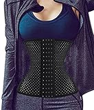 LODAY Waist Trainer Corset Cincher, Body Slimmer Shaper Tummy Control For Women Black (S(3-5 Day delivery), Black)