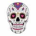 Sugar Skull Dia De Los Muertos Full Color Vinyl Decal - Sized for Stainless Steel Tumbler