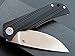 Eafengrow CH3505-G10 Tactical Folding Knives Flipper Knives with Clip D2 Blade G10 Handle ,Tactical Pocket Knives Camping Hunting Knives (Black)