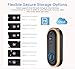 SDETER Video Doorbell 1080P Wireless Home Security Surveillance Rechargeable Battery Camera with Cloud Storage Motion Detection Night Vision Two-Way Audio Android iOS Real-time Video (Gold)