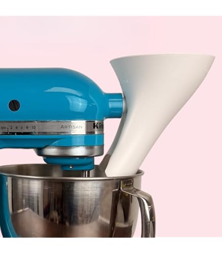 Entonnoir Pour Mélangeur Kitchen Aid Artisan KSM150, Ouverture Inclinée