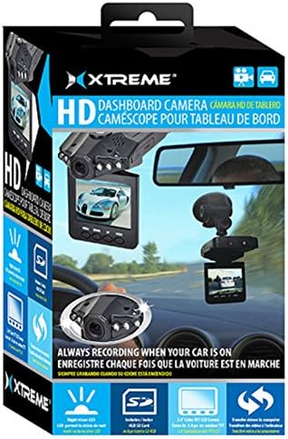 Xtreme Cables Car Dash Camera With 4Gb Sd Card - Black