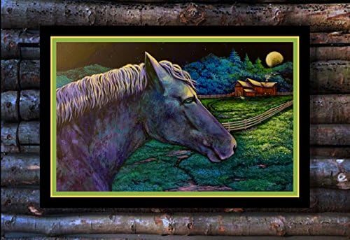 MIDNIGHT STEED - HAND PAINTED ACRYLIC ON CANVAS