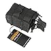 EXCELLENT ELITE SPANKER Tactical Molle Single/Double Open-Top Mag Pouch for M4 M14 M16 AR15 G36 Magazine (Black, Double)