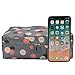 Jiaruo multi-function travel cosmetic bag waterproof Makeup bags (floral blue)