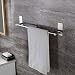 Taozun Self Adhesive 16-Inch Bathroom Towel Bar Brushed SUS 304 Stainless Steel Bath Wall Shelf Rack Hanging Towel Stick On Sticky Hanger Contemporary Style primary