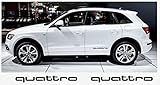 Audi Quattro side decal 38cm 2pcs. set (black)