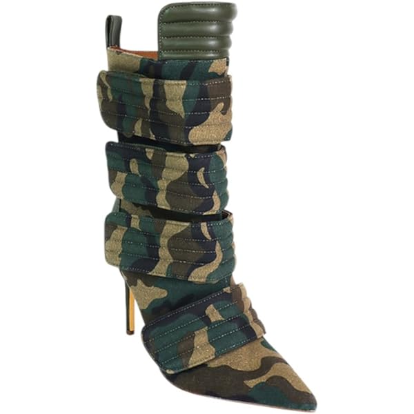 Botines Blancos Bota Puntiagudo Picuda Tacon De Moda Botin | Meses Sin