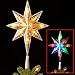 National Tree Company Pre-lit Artificial Christmas Tree Topper | Includes Pre-strung Multi-Color LED Lights | Bethlehem Star - 11 Inch, Multi-Color