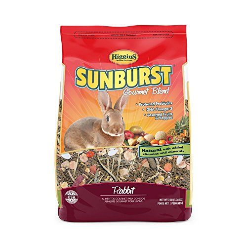 Higgins sunburst gourmet food mix for rabbits net wt 3l…