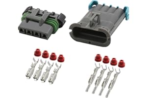 ARETV 1/5/10/20/50 Sets 4 Pin 12129600 12129565 Delphi 280 Series Metri Pack Male Female Blower Plug Auto Connector/Regal(4p 