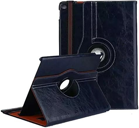 9.7 Inch iPad Pro Case,elecfan 360 Degrees Rotating Multi Function Screen Protective for Men Women Flip Folio Stand Smart Back Cover for Apple iPad Pro 9.7 inch Tablet (iPad Pro 9.7, Dark Blue)