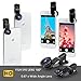 KOLPCTT Fisheye Lens - Universal 3-in-1 Mobile Phone Camera Clip Lens, Macro + 180 Degree Supreme FishEye + 0.67X Wide Angle + 0.4X Wide Lens,Black