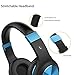 Vomercy Stereo Over-Ear Headphones with Microphone Lightweight and Foldable Wired Headphones