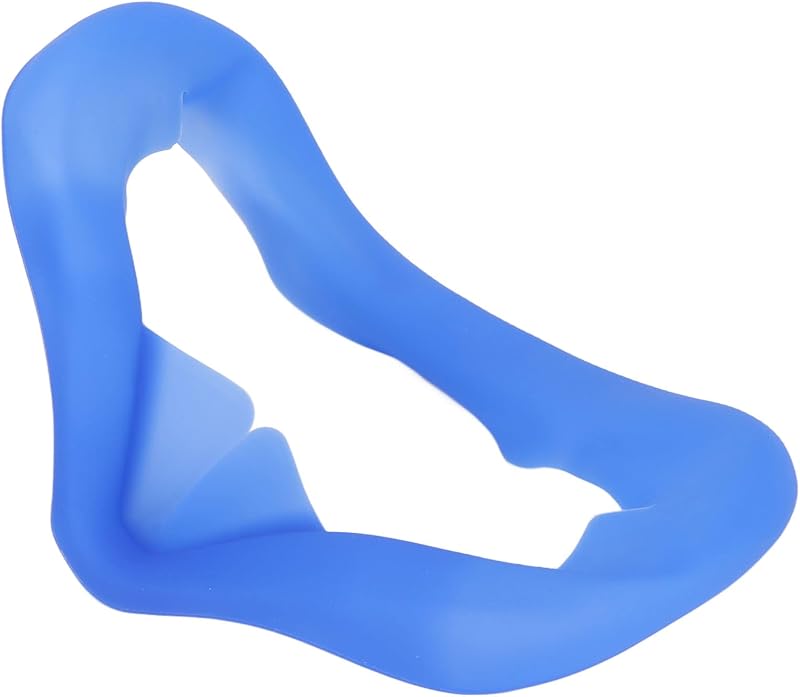 Shanrya Silicone VR Face Cover Dark Blue, Washable Light Blocker Sweat