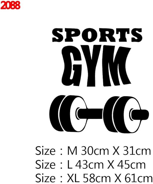 muzi928 Art Gym Decoration Fitness Sports Wall Decals Vinyl ...