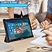 Folio Case for Samsung Galaxy Book 12 - SM-W720NZKATGY - Slim Cover Defender with Smart Folding Stand for Galaxy Book 12 - Black